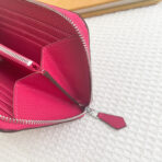 HM SILK'IN CLASSIC WALLET 20 RED PINK GRAINED - Image 5