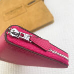 HM SILK'IN CLASSIC WALLET 20 RED PINK GRAINED - Image 4