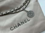 CC MEDIUM 37 HANDBAG IN BEIGE CREAM CALFSKIN SILVER HARDWARE - Image 8