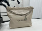 CC MEDIUM 37 HANDBAG IN BEIGE CREAM CALFSKIN SILVER HARDWARE - Image 5