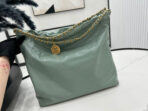 CC LARGE 42 HANDBAG IN GREEN SAGE CALFSKIN GOLD HARDWARE - Image 4