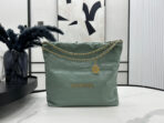 CC LARGE 42 HANDBAG IN GREEN SAGE CALFSKIN GOLD HARDWARE - Image 3