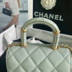 CC MINI 15 BAG IN SKY BLUE CALFSKIN GOLDEN HARDWARE - Image 8