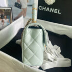 CC MINI 15 BAG IN SKY BLUE CALFSKIN GOLDEN HARDWARE - Image 9