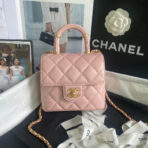 CC MINI 15 BAG IN LIGHT PINK CALFSKIN GOLDEN HARDWARE - Image 2