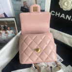 CC MINI 15 BAG IN LIGHT PINK CALFSKIN GOLDEN HARDWARE - Image 3