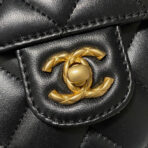 CC MINI 15 BAG IN BLACK CALFSKIN GOLDEN HARDWARE - Image 5