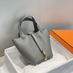 HERM Picotin lock 18 grey  GHW