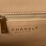CC 26 CLUTCH WITH CHAIN BAG IN DARK BEIGE CALFSKIN - Image 7