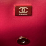 CC 26 CLUTCH WITH CHAIN BAG IN CHERRY RED CALFSKIN - Image 8