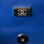 CC 26 CLUTCH WITH CHAIN BAG IN COBALT BLUE CALFSKIN - Image 5