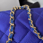 CC 26 CLUTCH WITH CHAIN BAG IN COBALT BLUE CALFSKIN - Image 6