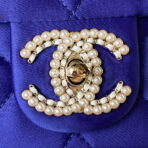 CC 26 CLUTCH WITH CHAIN BAG IN COBALT BLUE CALFSKIN - Image 3