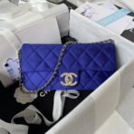 CC 26 CLUTCH WITH CHAIN BAG IN COBALT BLUE CALFSKIN - Image 2