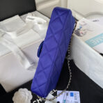 CC 26 CLUTCH WITH CHAIN BAG IN COBALT BLUE CALFSKIN - Image 10