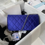 CC 26 CLUTCH WITH CHAIN BAG IN COBALT BLUE CALFSKIN - Image 9