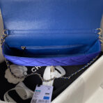 CC 26 CLUTCH WITH CHAIN BAG IN COBALT BLUE CALFSKIN - Image 8