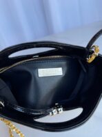 CC MINI 23 SHOPPING BAG IN GLOSSY BLACK MIX MUSTARD YELLOW CALFSKIN - Image 5