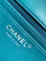 CC MEDIUM 20 CLASSIC BAG IN GREEN FOREST WOOL TWEED - Image 8