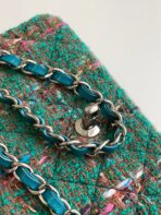CC MEDIUM 20 CLASSIC BAG IN GREEN FOREST WOOL TWEED - Image 7