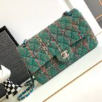 CC MEDIUM 25 CLASSIC BAG IN GREEN FOREST WOOL TWEED - Image 2