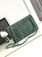 CC MEDIUM 25 CLASSIC BAG IN GREEN FOREST WOOL TWEED - Image 3