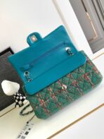 CC MEDIUM 25 CLASSIC BAG IN GREEN FOREST WOOL TWEED - Image 5