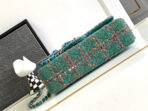 CC MEDIUM 25 CLASSIC BAG IN GREEN FOREST WOOL TWEED - Image 7