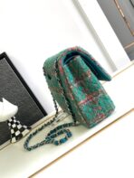 CC MEDIUM 25 CLASSIC BAG IN GREEN FOREST WOOL TWEED - Image 8