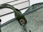 CC DEAUVILLE LARGE 38 TOTE BAG IN LIGHT GREEN CANVAS - Image 7