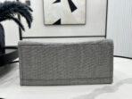 CC DEAUVILLE LARGE 38 TOTE BAG IN GREY CANVAS WITH BLACK LOGO - Image 10