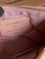 CC CLASSIC SMALL 15 ZIPPED POUCH IN LIGHT PINK GRAINED CALFSKIN - Image 8