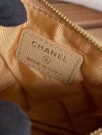 CC CLASSIC SMALL 15 ZIPPED POUCH IN DARK BEIGE GRAINED CALFSKIN - Image 5