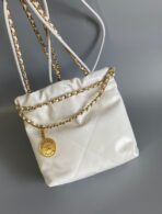 CC HOBO MINI 20CM WHITE LAMBSKIN GHW - Image 3