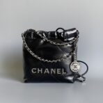 CC HOBO MINI 20CM BLACK LAMBSKIN SHW - Image 2