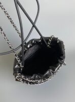 CC HOBO MINI 20CM BLACK LAMBSKIN SHW - Image 6