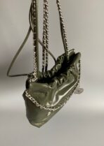 CC HOBO MINI 20CM OLIVE LAMBSKIN - Image 4