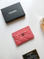 CC CARD HOLDER 11.2 BLUSH PINK CALFSKIN GOLD ICON - Image 3