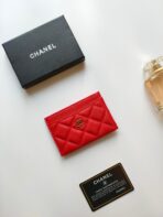CC CARD HOLDER 11.2 ROSE GRAINED CALFSKIN GOLD ICON - Image 3