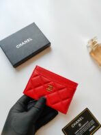 CC CARD HOLDER 11.2 ROSE GRAINED CALFSKIN GOLD ICON - Image 4
