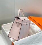 KELLY 25CM IN  MAUVE SWIFT  SILVER HARDWARE - Image 3