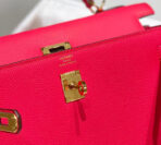 KELLY 25CM IN ROSE TYRIEN SWIFT  GOLD HARDWARE - Image 7