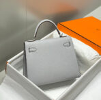 KELLY 25CM IN GRIS PERLE   PALLADIUM HARDWARE - Image 9