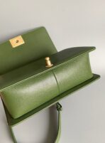 CC MEDIUM 25 BOY BAG IN OLIVE GREEN LAMBSKIN GOLD HARDWARE - Image 6