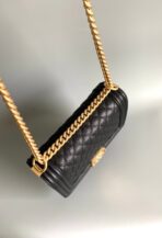 CC MEDIUM 25 BOY BAG IN BLACK LAMBSKIN GOLD HARDWARE - Image 4