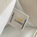 CC MEDIUM 25 BOY BAG IN WHITE LAMBSKIN GOLD HARDWARE - Image 7