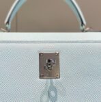 KELLY 28CM IN BLUE BRUME   PALLADIUM HARDWARE - Image 6