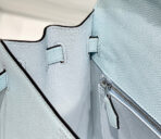 KELLY 28CM IN BLUE BRUME   PALLADIUM HARDWARE - Image 7