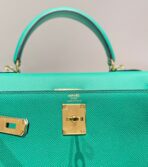 KELLY 28CM IN VERT VERTIGO   GOLD HARDWARE - Image 8