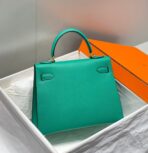 KELLY 28CM IN VERT VERTIGO   GOLD HARDWARE - Image 3